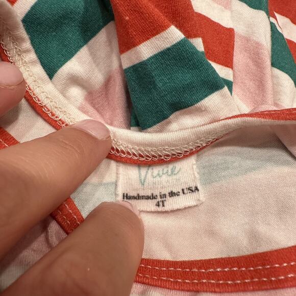 Vivie and Ash Christmas Stripe Dress - Picture 8 of 8